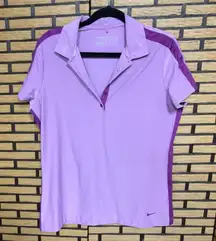 Nike Golf Purple Dri‎ Fit Polo Size Large