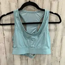 Alala Surf Sports Bra  New Strappy Medium $85 Mesh Aqua Unpadded Rent The Runway