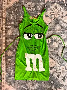 M&m Halloween costume green M&m dress