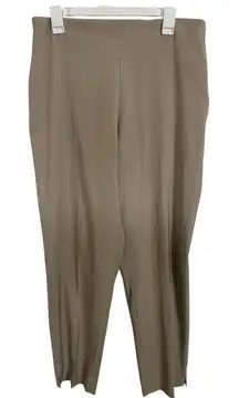 Lauren Vidal Paris Tan Pants Elastic Waist Size T5 US Size 12 Made in France