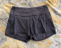 Lululemon plum athletic shorts size 6 2.5"