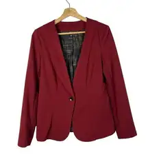 Mossimo Cranberry Red Single Button Blazer Jacket S