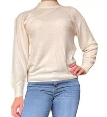 Designers Originals Mock Neck Cream Sweater Women’s Small