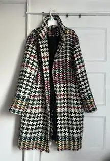 Forever21 Red Green Plaid Coat