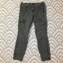 GAP Premium Skinny Gray Cargo Jeans,  2/26 Regular