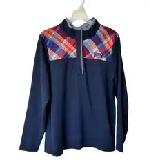 LL Bean Rugy Henley Women’s Half Button Up Size Large sweater