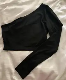 Black Off The Shoulder Crop Top