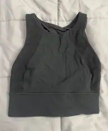 Dark Grey Mesh Lululemon Sports Bra/Crop Top