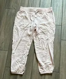 Calvin Klein Pink Sweatpants Relaxed Fit Elastic Cuffs