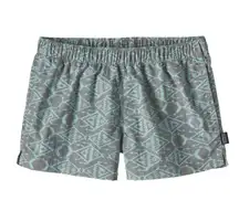Patagonia Women’s Medium Barely Baggies™ Shorts Fish Blue Grey