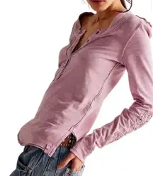 We the free our song henley cuff long sleeve size small new with tags 