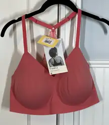 True&Co V Neck Racerback pink size xl new nwt lace true & co