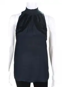 #100 RAMY BROOK Navy Halter Blouse