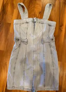 Twelve‎ by ontwelfth jean zip up dress light denim NWT size medium 100% cotton