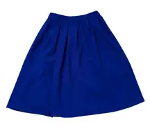 Lulus royal blue pleated a-line midi skirt size M