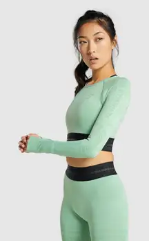 Gymshark mint long sleeve shirt