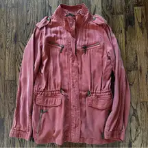 Max Jeans Dusty Orange Utility Jacket Small