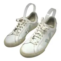 Veja Esplar Leather White Sneakers Size 38 (US 7)