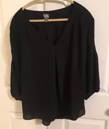 SOHO JEANS NEW YORK & COMPANY black ladies‎ XL top