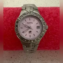 Fossil Blue Watch AM-3754 Pink Face