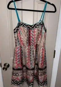 Love, fire southwest pattern sun dress