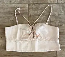 Zara Champagne Satin Top