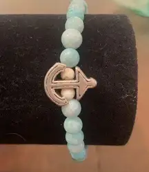 Sky Blue anchor bracelet