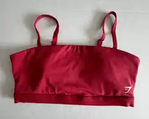 Women's Gymshark cut out bandeau Adjustable Strap Sports Bra Size S raspberry