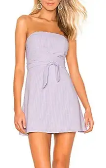 Jency Wrap Tube Dress In Lavender