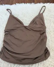 Brown Tank Top Shein