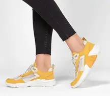 MARK NASON Los Angeles Block West Sneaker Yellow White Women’s Shoes Size 8