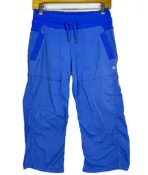 Lululemon Dance Studio Crop Pants Size 4 Pipe Dream Blue Yoga Athleisure Workout