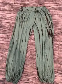 Green Tie Dye Joggers One size fits S-L By Kathmandu 
