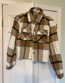 Plaid cropped jacket 