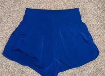 Yogalicious Vibrant Blue Athletic Shorts