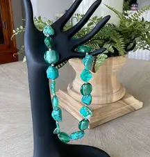 Turquoise and bead necklace