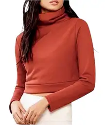 Alo Yoga Soleil Cropped Turtleneck Sweatshirt - Size Large
