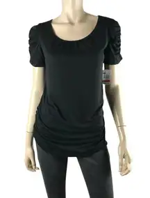 Black Short Sleeve Casual Tee NWT XS