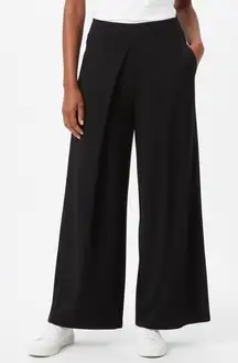 Athena Marie Pants Womens Medium Black Stretch Travel Casual Business Wide Leg