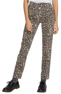 Volcom  Super Stoned Skinny Jeans Cheetah Print