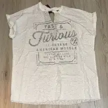 Fast and furious by affliction White Graphic T-Shirt short sleeve shirt top