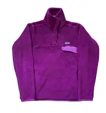 Patagonia Re-Tool Snap-T Pullover Jacket in fuchsia womens small