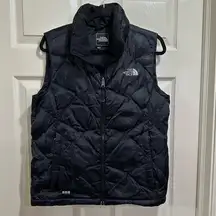 Women’s North Face Puffer Vest 550 Down Black Size Medium