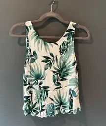 Vici, Tropicana Palm Print Top, Small