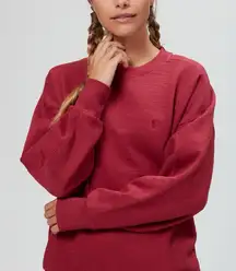 Sweaty Betty Essentials Crew Sweatshirt in Washed Red