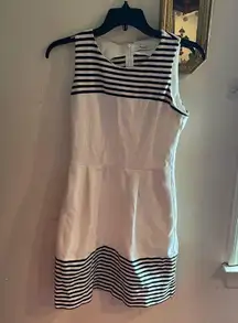 Madewell Verse Cocktail Dress in Black and White