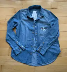 Calvin Kelvin Button Down Denim Shirt