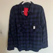 Sanctuary the boyfriend shirt flannel blue