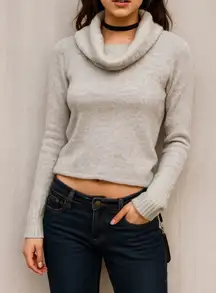 Magaschoni New York Gray Cowl Neck Sweater