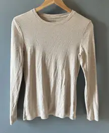 Sonoma beige long sleeve everyday lightweight top